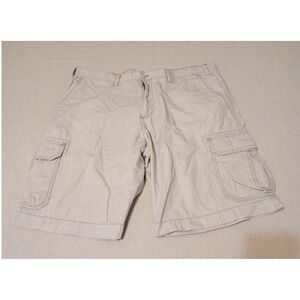 Eddie Bauer Mens Cargo Shorts Beige Size 40 Flat Front Pockets Casual Outdoor 1